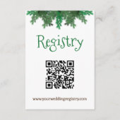 Winter Tree Branches Vrijgezellenfeest Registry Informatiekaartje (Voorkant)