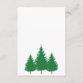 Winter Tree Branches Vrijgezellenfeest Registry Informatiekaartje (Achterkant)