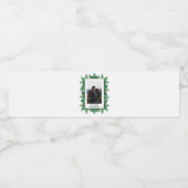 Winter Tree Branches Waterfles Etiket (Enkel label)