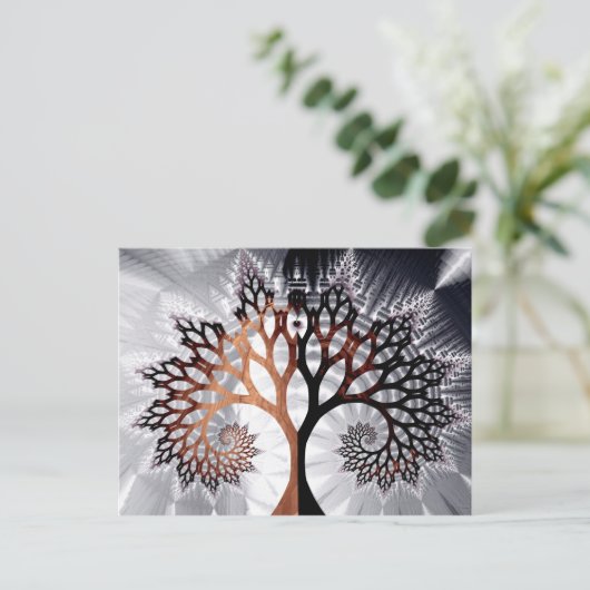 Winter Tree Briefkaart (Staand voorkant)