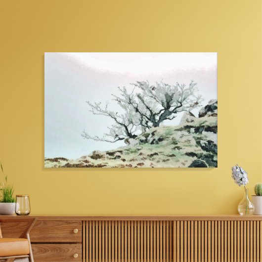 WINTER TREE CANVAS AFDRUK (Insitu (Woonkamer))