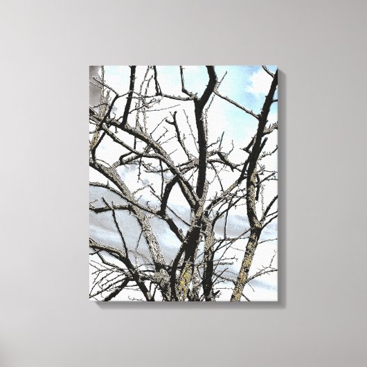 WINTER TREE CANVAS AFDRUK (Voorkant)