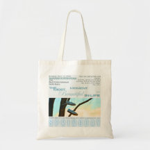 Winter Tree Canvas Tas