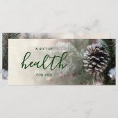 Winter Tree Chiropractic Holiday Cadeaucertificaat (Voorkant / Achterkant)