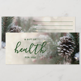 Winter Tree Chiropractic Holiday Cadeaucertificaat