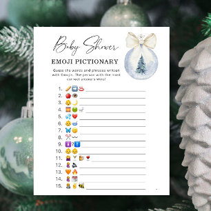 Winter Tree Decoration Baby emoji spel