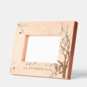 Winter Tree Family Name Laser geëtst Afbeelding Li Gegraveerde Lijstjes (Links)