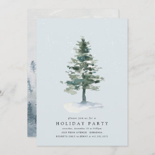 Winter Tree Holiday Card Kaart