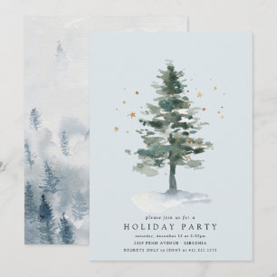 Winter Tree Holiday Card Kaart