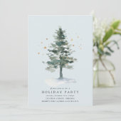 Winter Tree Holiday Kaart (Staand voorkant)