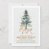 Winter Tree Holiday partijuitnodiging Kaart (Voorkant)