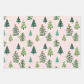 Winter Tree Holiday Trio Cadeauverpakking Inpakpapier Vel (Voorkant 2)