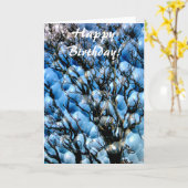 WINTER TREE KAART (Gele Bloem)