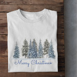 Winter Tree kerst T-shirt<br><div class="desc">Winter Tree Merry Kerstmis T-Shirt</div>