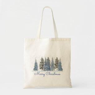Winter Tree kerst Tote Bag