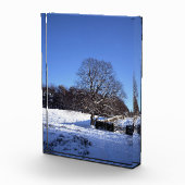 Winter Tree Lyme Park Holiday Card Poster Fotoblokken (Rechts)