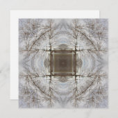 Winter Tree Mandala Art Kaart (Voorkant / Achterkant)