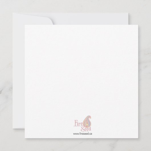 Winter Tree Mandala Art Kaart (Achterkant)