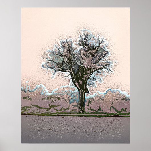 WINTER TREE POSTER (Voorkant)