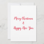 Winter Tree  Rode Truck Kerstfeest Kaart (Achterkant)