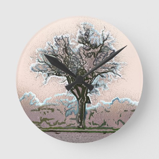 WINTER TREE RONDE KLOK (Voorkant)