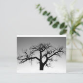 Winter Tree Silhouette Briefkaart (Staand voorkant)