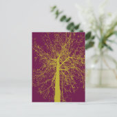 Winter Tree Silhouette Briefkaart (Staand voorkant)