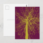 Winter Tree Silhouette Briefkaart (Voorkant / Achterkant)