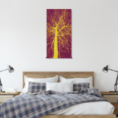 Winter Tree Silhouette Canvas Afdruk (Insitu (Slaapkamer))