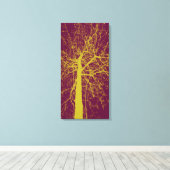 Winter Tree Silhouette Canvas Afdruk (Insitu (Houten vloer))