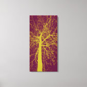 Winter Tree Silhouette Canvas Afdruk (Voorkant)