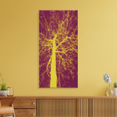 Winter Tree Silhouette Canvas Afdruk (Insitu (Woonkamer))