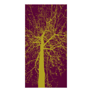 Winter Tree Silhouette Perfect Poster