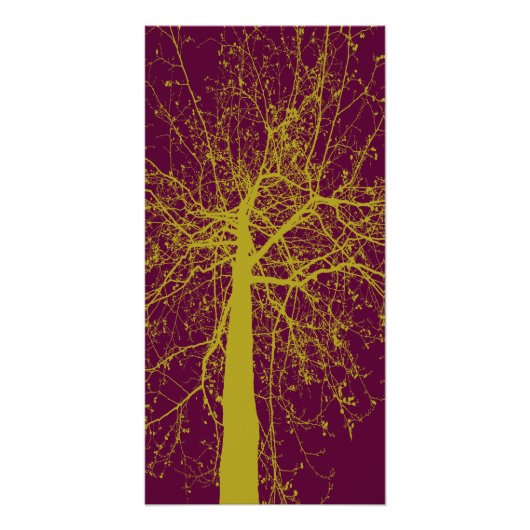 Winter Tree Silhouette Perfect Poster (Voorkant)