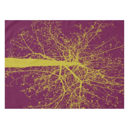 Winter Tree Silhouette Tafelkleed (Voorkant (Horizontaal))