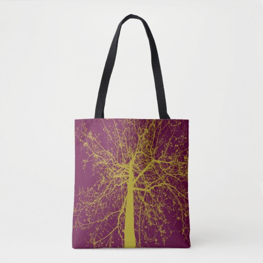 Winter Tree Silhouette Tote Bag (Voorkant)