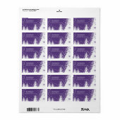 Winter Tree Sneeuwscène Retouradres Label (Full Sheet)