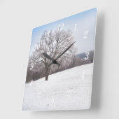Winter Tree Wandklok (Hoek)