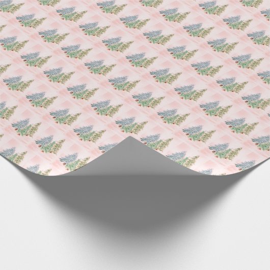 Winter Tree Wrapping Paper Cadeaupapier (Hoek)