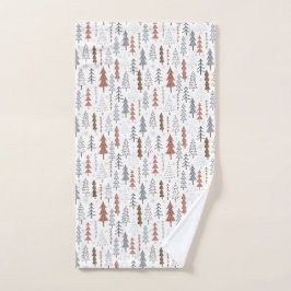Winter Trees Bath Towels Handdoek