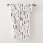 Winter Trees Bath Towels Set Bad Handdoek (Insitu)