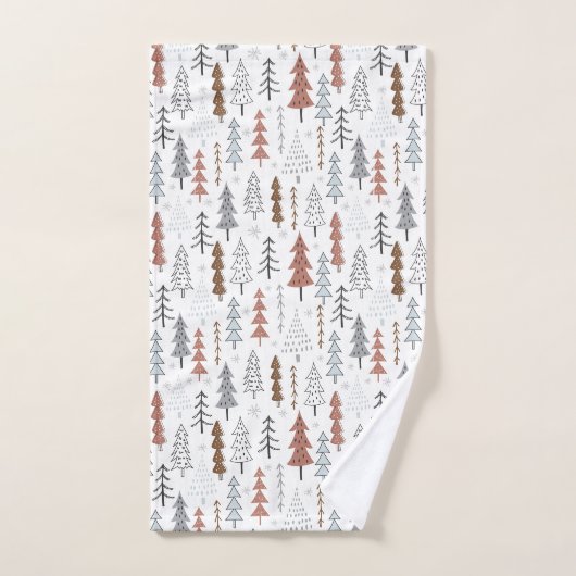 Winter Trees Bath Towels Set Bad Handdoek (Handdoek)