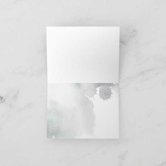 Winter Trees Bergen Gevouwen Dank u kaarten (Binnen)