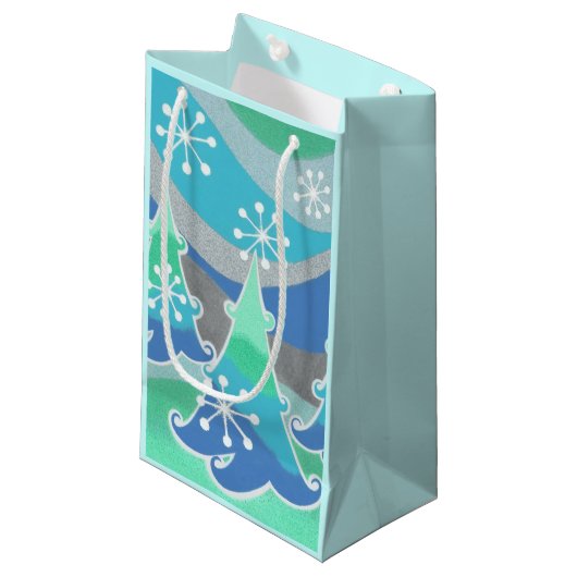 Winter Trees cadeautas klein (Voorkant Gekanteld)