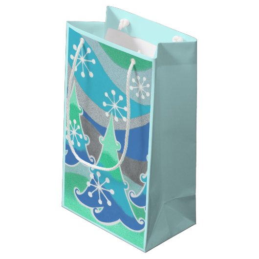 Winter Trees cadeautas klein (Achterkant Gekanteld)