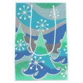 Winter Trees cadeauzakmedium Medium Cadeauzakje (Achterkant)