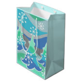 Winter Trees cadeauzakmedium Medium Cadeauzakje (Achterkant Gekanteld)