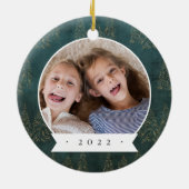 Winter Trees Double Sided Persoonlijke Foto Keramisch Ornament (Achterkant)