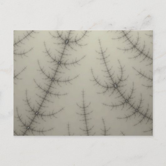 Winter Trees Fractal Briefkaart (Voorkant)