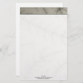 Winter Trees Fractal Briefpapier (Voorkant / Achterkant)